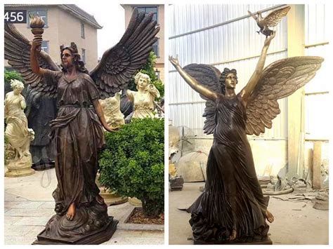 Decorative Life Size Antique Bronze Angel Statue For Garden Supplier