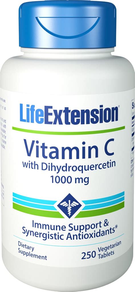 They are also beneficial in maintaning. Life Extension Vitamin C 1000 mg and Bio-Quercetin ...