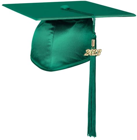 Endea Graduation Shiny Cap And Tassel Emerald Green 2023