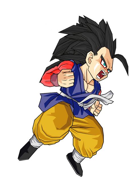 Kid Goku Gt Ssj 4 By Ansemporo002 Dragon Ball Super Kid Goku Dragon