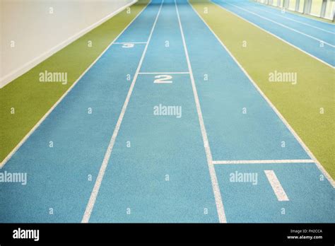Indoor Running Track Stock Photo Alamy