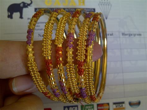 Buy gold chains for women online at lowest prices on flipkart. 22k India / Dubai Gold Bangles Set | 22k & 24k Gold ...