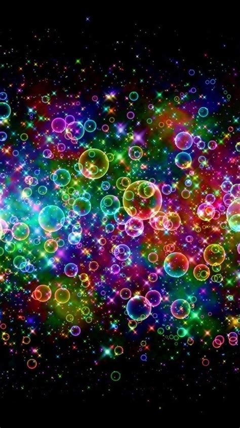 Free Download Rainbow Colored Soap Bubbles Iphone 6 Plus Hd Wallpaper