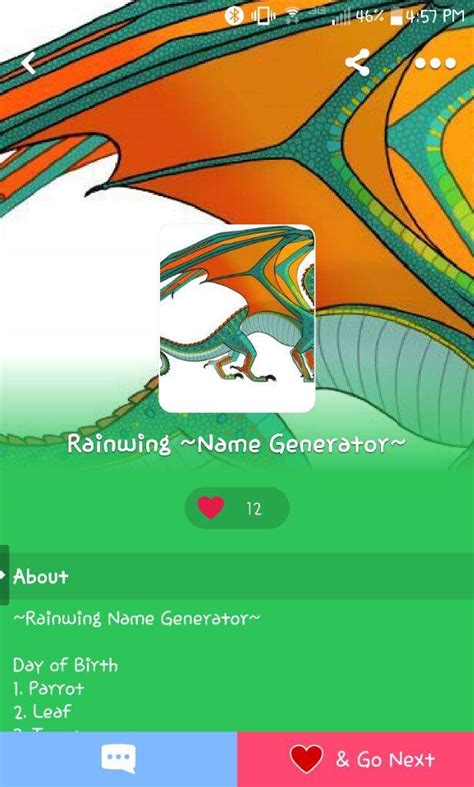 Hey Guys I Made A Dragon Name Generator Wings Of Fire Amino