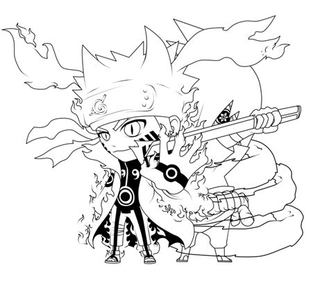 Chibi Naruto Coloring Pages Coloring Home