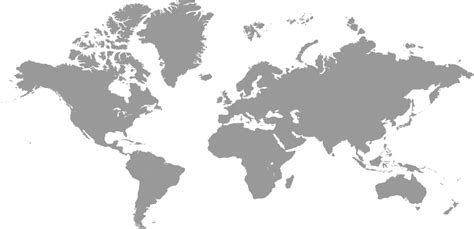 Blank Png Map Of The World
