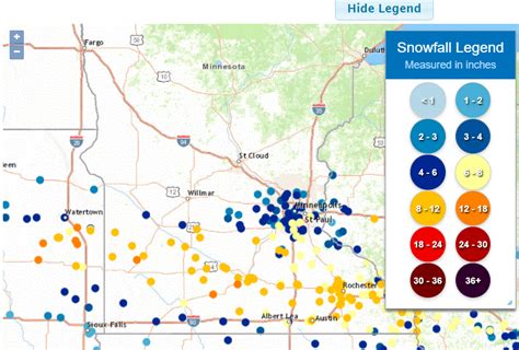 Snow Totals Highest In Southern Minn Update On The Weekend Storm