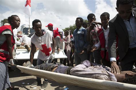 Three Days Of Mourning Begin For 52 Killed In Ethiopia After Protest Turns To Stampede