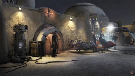 The Book Of Boba Fett Chapter 3 Concept Art The Streets Of Mos Espa