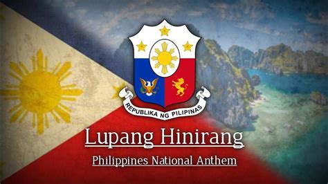 National Anthem Of Philippines Lupang Hinirang Chosen Land YouTube