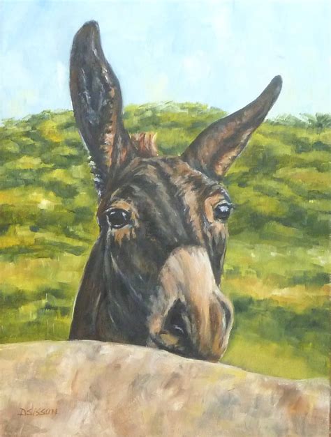 Daily Painting Projects A Curious Jack Oil Donkey Painting Pet Art