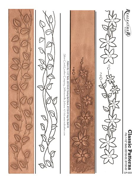 Leather stamping design for belts. Pin on Leathercraft Patterns