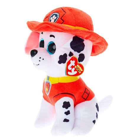 Ty Beanie Boo Paw Patrol Medium Marshall Soft Toy Claires