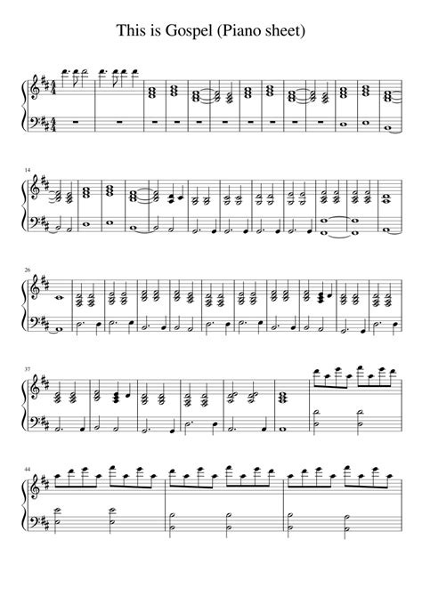Print instantly, or sync to our free pc, web and mobile apps. Sheet music made by DONA98 for Piano | This is gospel piano, Piano sheet music, Piano sheet