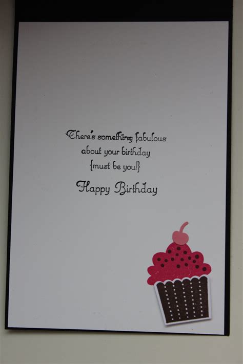 Stampin Up Card Inside Birthday Card Sayings Handmade Birthday