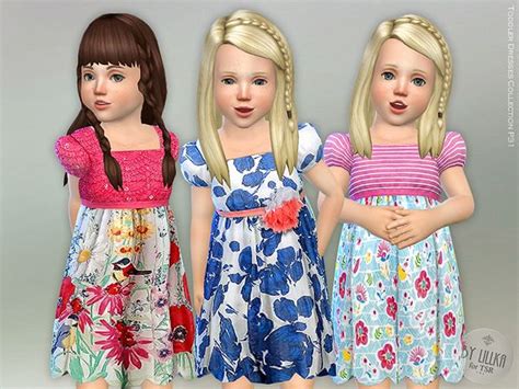 Lillkas Toddler Dresses Collection P31 Sims 4 Toddler Toddler Dress