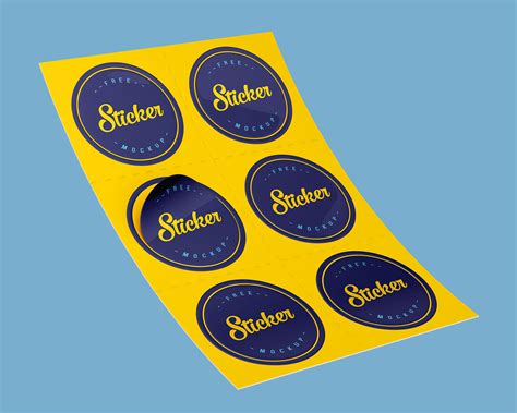 Free 5950 Sticker Mockup Free Psd Yellowimages Mockups