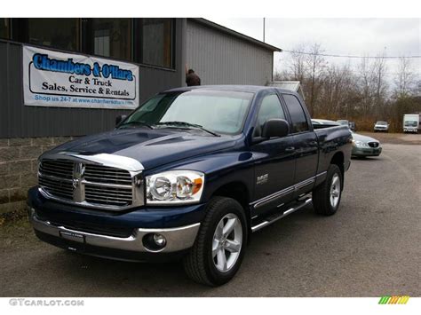 2008 Patriot Blue Pearl Dodge Ram 1500 Laramie Quad Cab 4x4 22273090