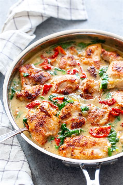 So, we always cook skinless thighs to 165f. Creamy Tuscan Chicken {Paleo, Whole30, Keto}