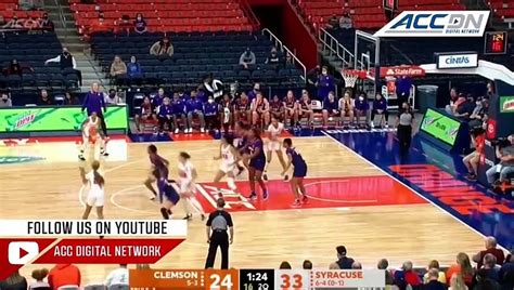 Clemson Vs Syracuse Womens Basketball Highlights 2021 22 Video