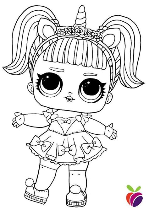 The young miss is very fond of flower decorations. Pin on L.O.L. Surprise Coloring pages