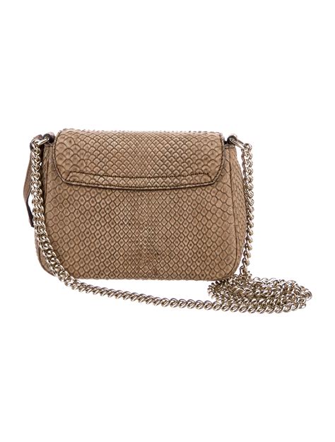 Gucci Python Soho Chain Crossbody Bag Handbags Guc163309 The Realreal
