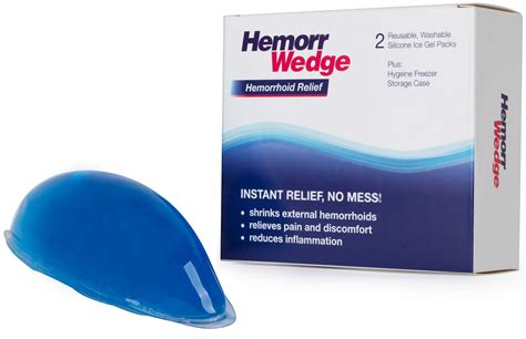 Buy Hemorrwedge Hemorrhoid Treatment Ice Pack Gel Freeze Pack Pair