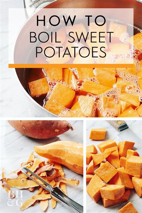 Before boiling sweet potatoes, scrub with a clean produce brush and rinse with cool water. How to Perfectly Boil Sweet Potatoes in 2020 | Boiling ...