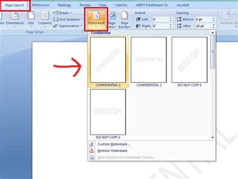 How To Insert A Watermark In Word Word Processing Tips