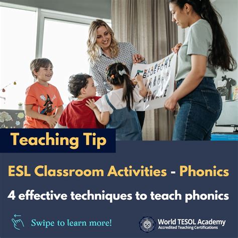 Teaching Tip Esl Classroom Activities Phonics World Tesol Academy