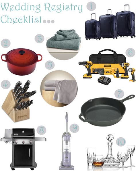 10 Must Have Items For Your Wedding Registry Peach Of Mind
