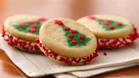 Pillsbury™ ready to bake ™ pre cut holiday sugar cookies. Christmas Tree Sandwich Cookies Recipe - Pillsbury.com