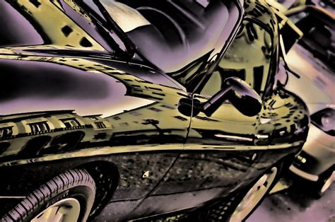 Wallpaper Black Anime Car Vehicle Comics Fiat Reflections Auto
