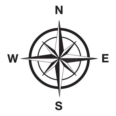 Photo About Compass Silhouette In Black This Image Is A Vector My Xxx