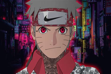 Sasuke Nike Naruto Wallpaper Supreme Urban Hypebeast Naruto Naruto