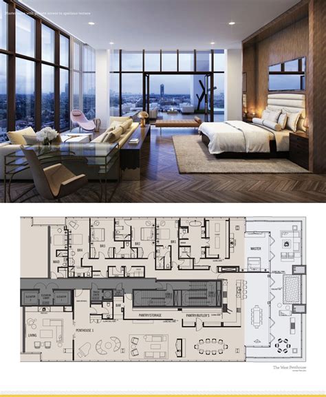 The River Oaks Houston The West Penthouse Luxury Floor Plans