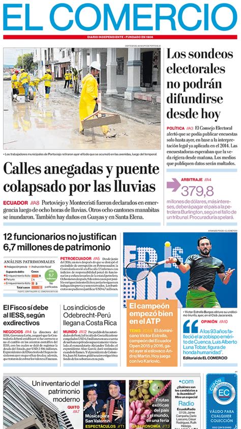 El Comercio Ecuador Jueves 09 De Febrero De 2017 Infobae