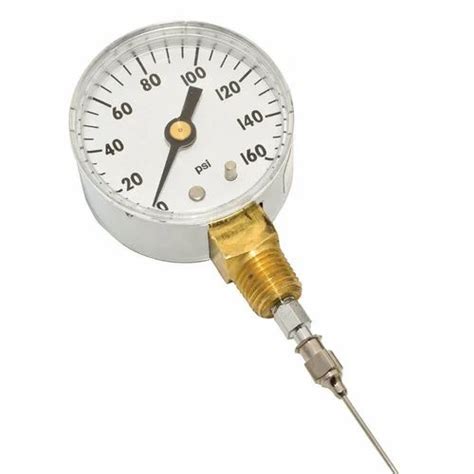 15 Inch 40 Mm Hypodermic Needle Pressure Gauge 0 160 Psig Model
