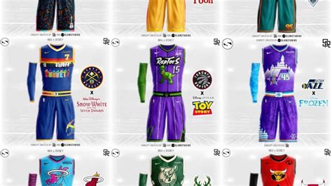 ¿las conocías todas antes de este artículo? La NBA se muda a Disney y un usuario creo los espectaculares diseños de las camisetas - MDZ Online