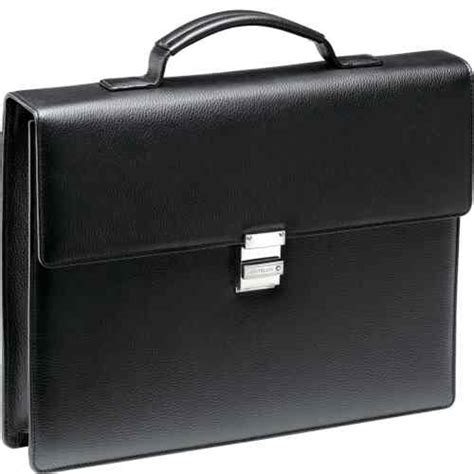 Buy Montblanc Meisterstuck Soft Grain Single Gusset Briefcase Black