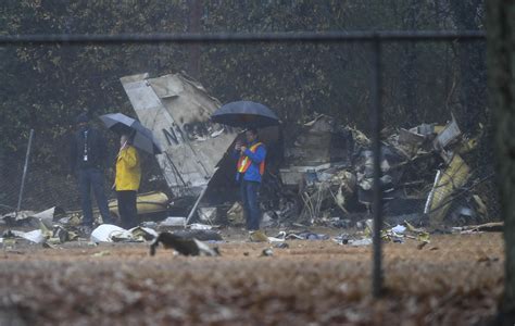 Wei Chen Plane Crash Business Jet Crashes Into Atlanta Football Field