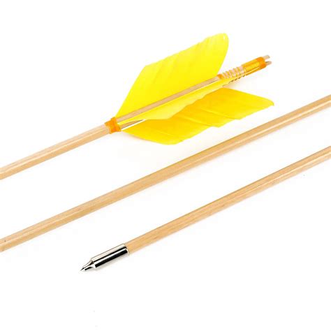 Pg1archery Archery Target Flu Flu Arrows6 Pack Traditional Wooden