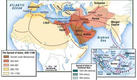Map Showing The Rise Of Islam Down The Ages Muslim Memo
