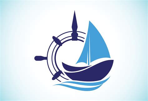 Plantilla De Diseño De Logotipo De Barco Crucero O Barco Símbolo De