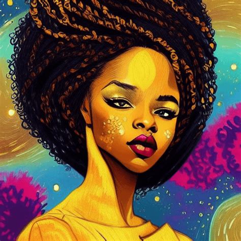 Beautiful Stunning Picture Of African Black Lady With Locs · Creative