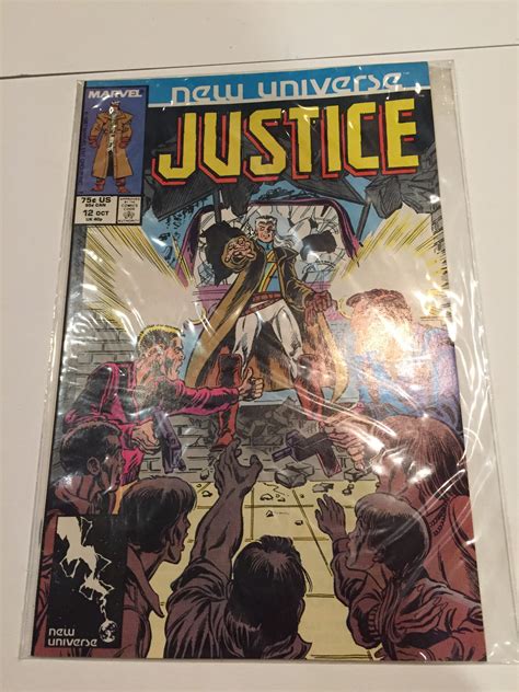 Vintage Marvel Comics New Universe Justice 8 Rare Vintage Etsy