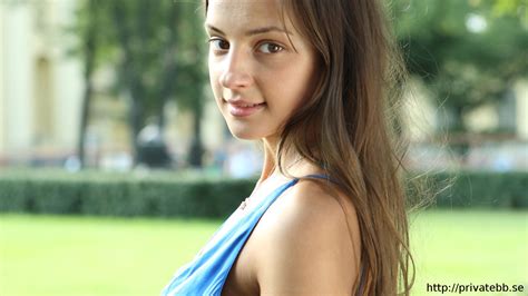 Brunette Women Maria Ryabushkina Russian Russian Women Face Blue