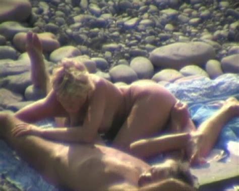 Awesome Beach Sex Action With A Dick Sucking Blonde Milf