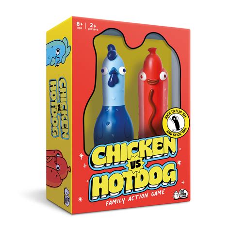 Chicken Vs Hotdog Flip And Stick Party Game Big Potato Games