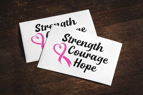 Strength Courage Hope Greeting Card Strength Motivation Etsy